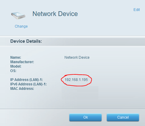 Getting the Le Potato's IP address during the OctoPrint setup from my router's setup/maintenance page