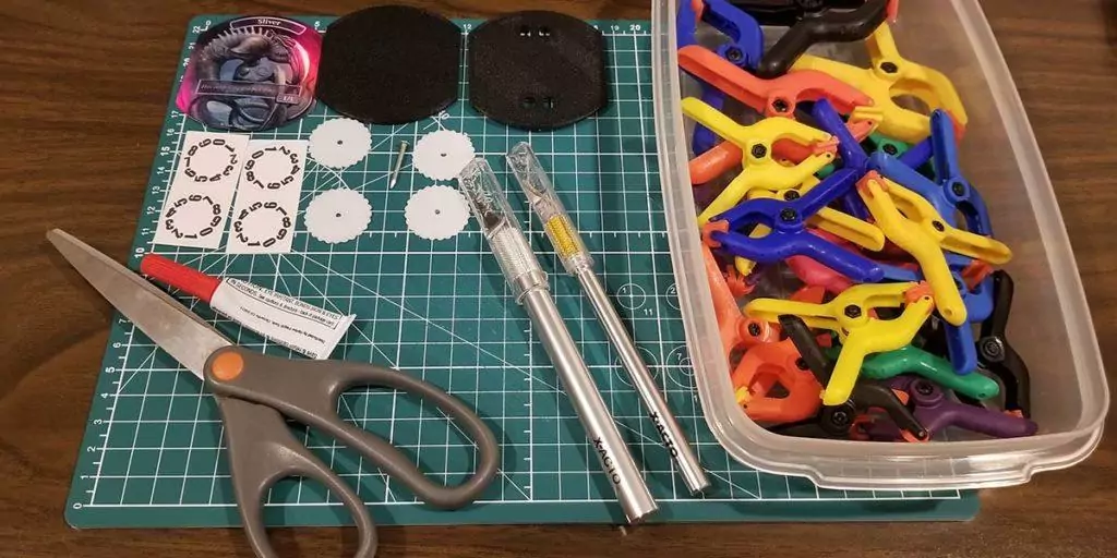 All tools and supplies needed to build our Mass MTG Tokens.