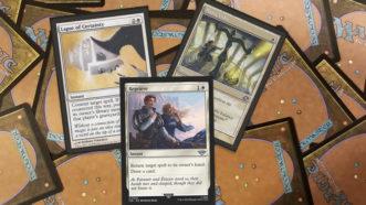 3 of the best MTG white counterspell cards: Lapse of Certainty, Mana Tithe and Reprieve