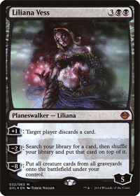 Card image of Liliana Vess. #10 on the list of best black Planeswalkers.