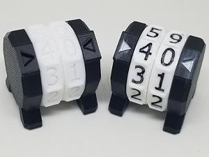 A great MTG 3D print project is a modular life counter. Shown here are 2 modular life counters, one painted and one not.