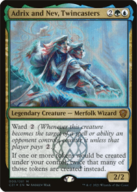 One of many MTG token doublers, Adrix and Nev, Twincasters card pictured