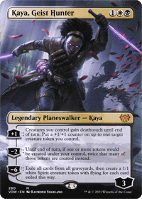 One of many MTG token doublers, Kaya, Geist Hunter card pictured
