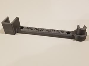 One of the most essential Bambu X1C upgrades in the AMS Disconnect Tool. Shown in the photo is the AMS Disconnect tool.