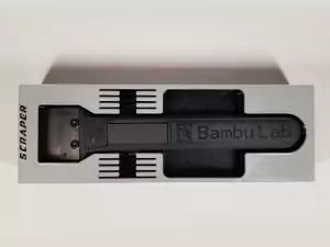 The Bambu Lab organization system known as the BaBo system needs inserts for the moduls. The insert shown is one for holding Bambu's razor scraper tool.